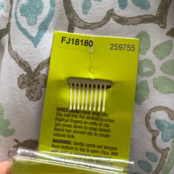 Design Lengths Snap-it! 100% human hair platinum blonde clip on extensions 14” - Picture 5 of 5